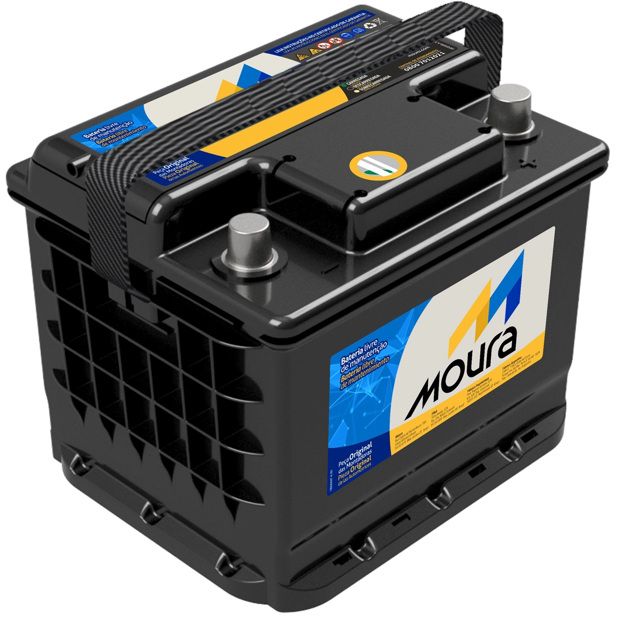 Bateria Moura M50Ed Positivo Direita- Caixa Alta