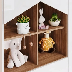 Guarda Roupa Ternura Com 4 Portas E 2 Gavetas Henn