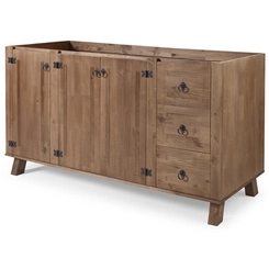 Balcao Decorine Rustico 1,60 P Pia 3Pts 3Gav