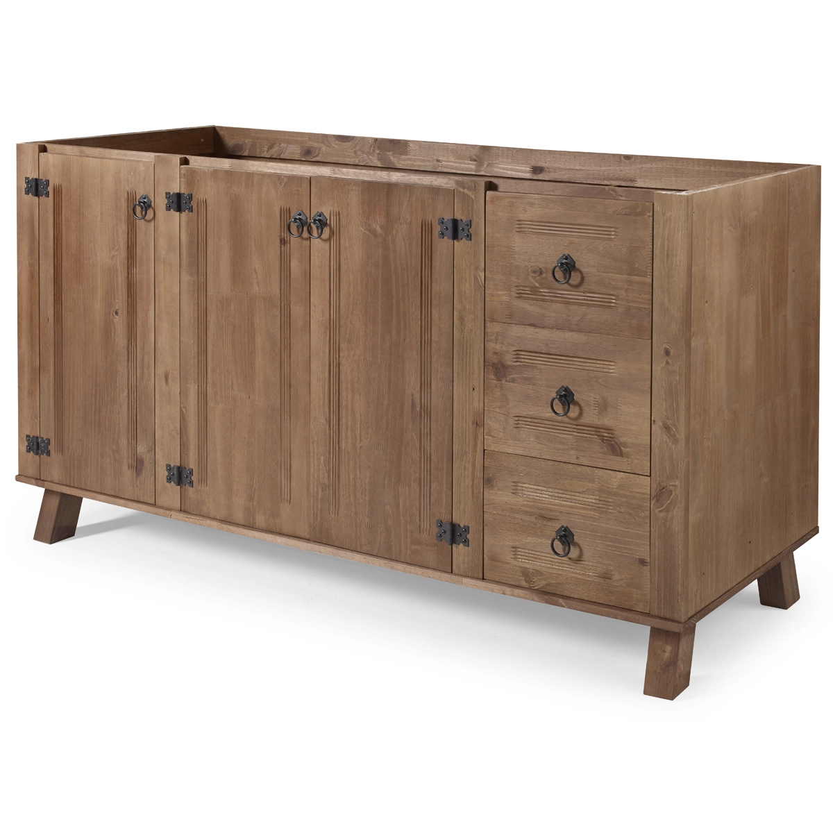 Balcao Decorine Rustico 1,60 P Pia 3Pts 3Gav