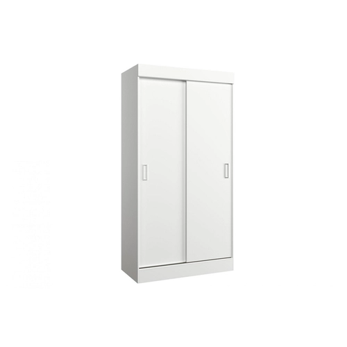 Guarda Roupa Tokio 2 Portas De Correr  Branco Moveis Curitibanos