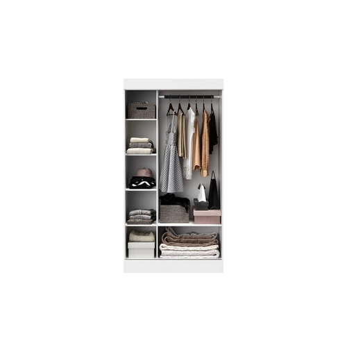 Guarda Roupa Tokio 2 Portas De Correr  Branco Moveis Curitibanos
