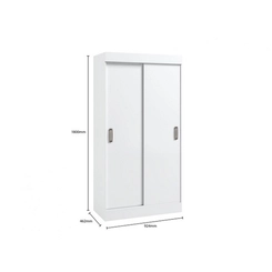 Guarda Roupa Tokio 2 Portas De Correr  Branco Moveis Curitibanos
