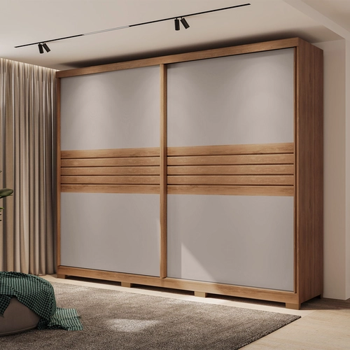 Guarda Roupa Carraro Magnum 1175 2,24X2,37 Freijo Avel