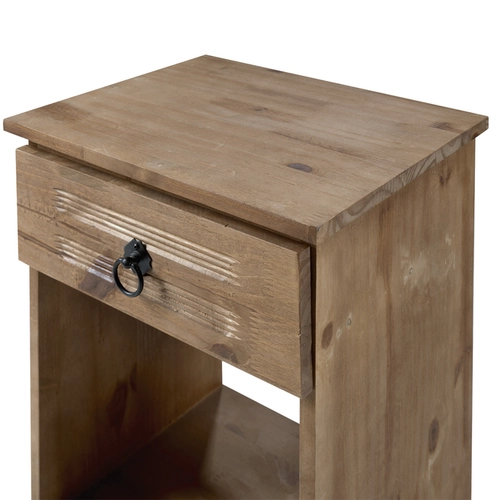 Mesa Cabeceira Decorine Rustico 1 Gaveta