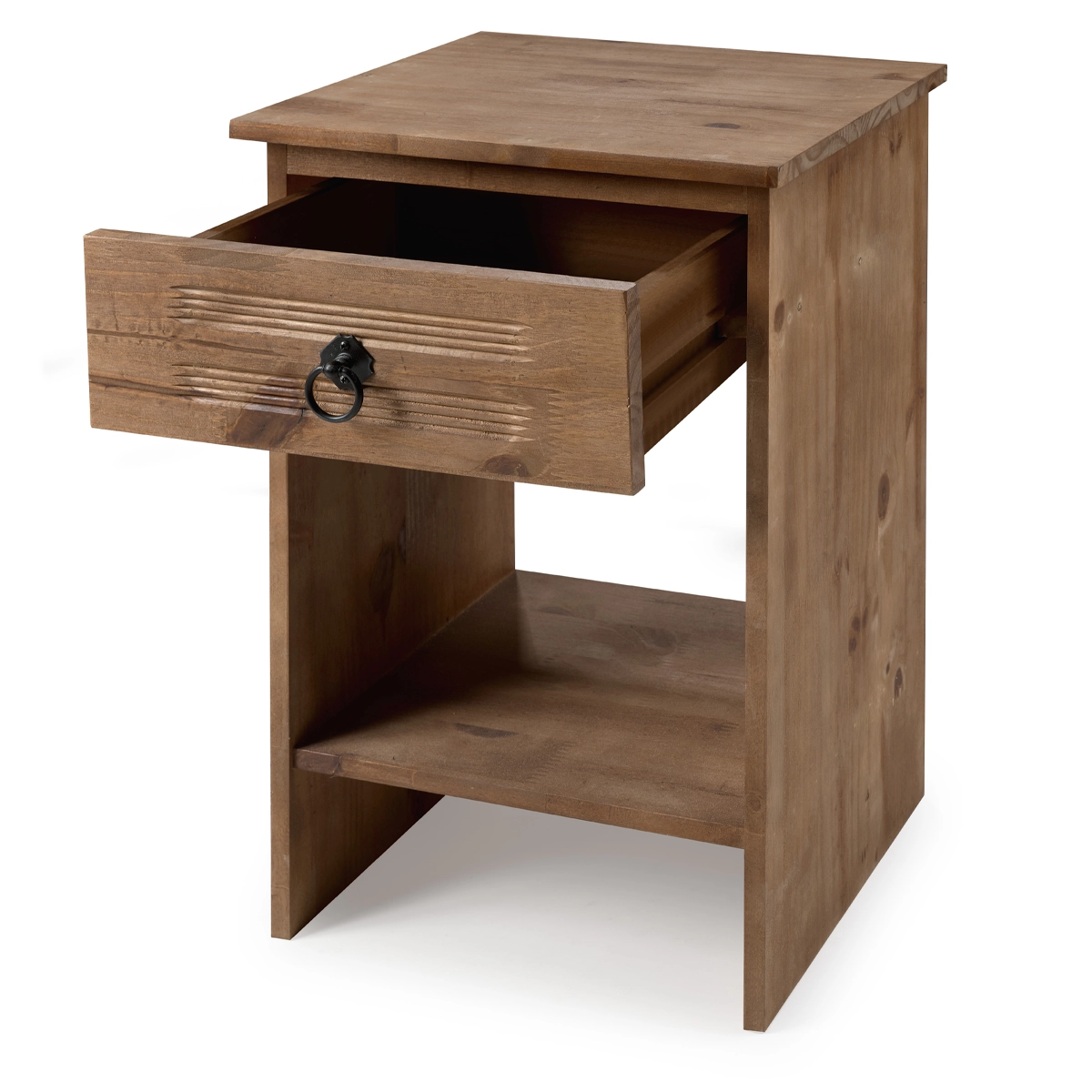 Mesa Cabeceira Decorine Rustico 1 Gaveta