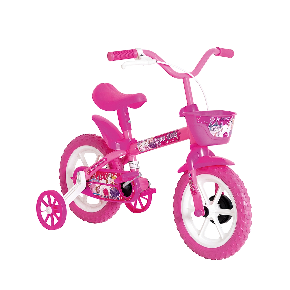 Bicicleta Track Aro 12 Arco Iris Rosa