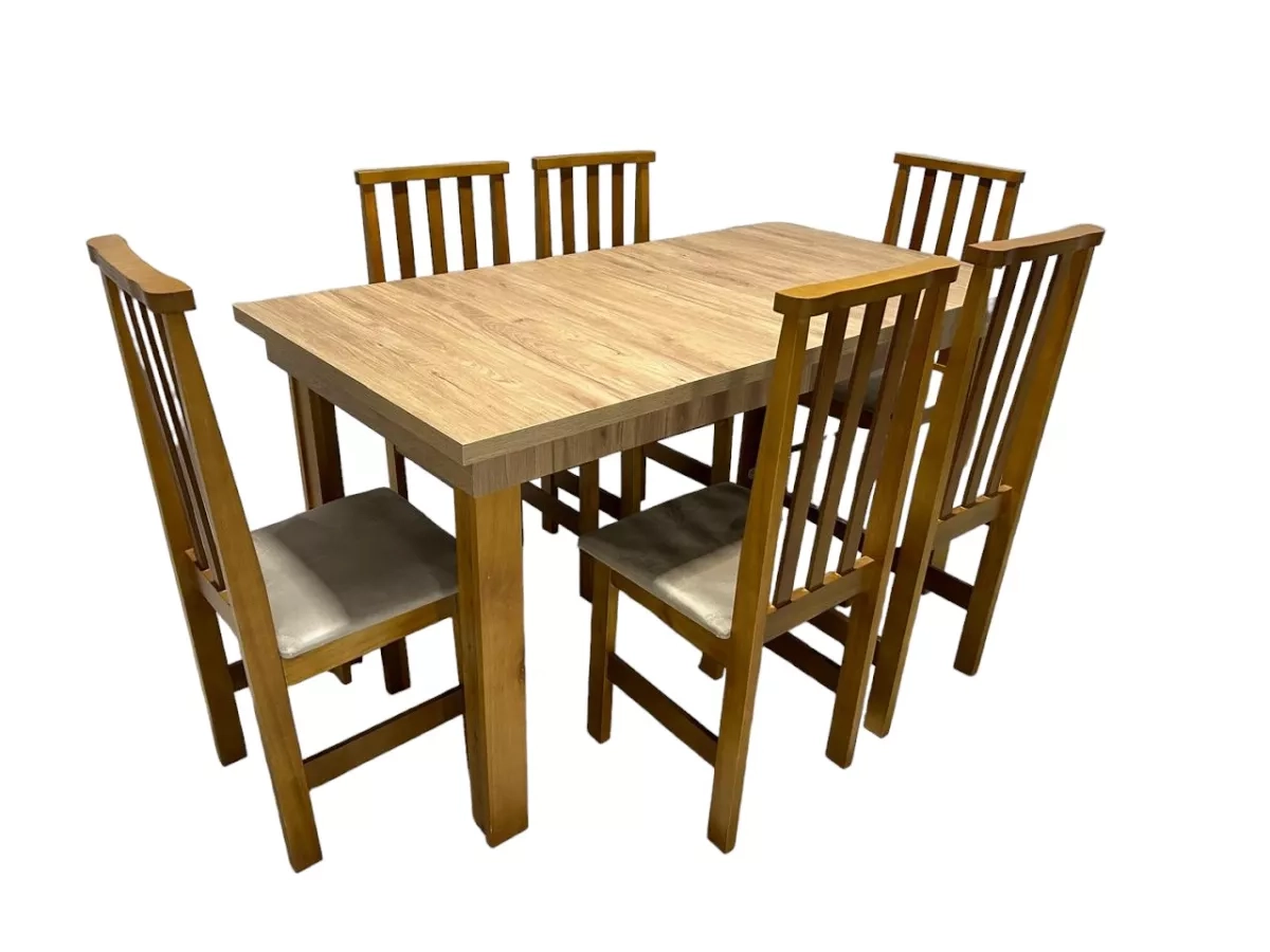 Mesa Sa Zafira Reta 1,52X90 Cerejeira Corazzi