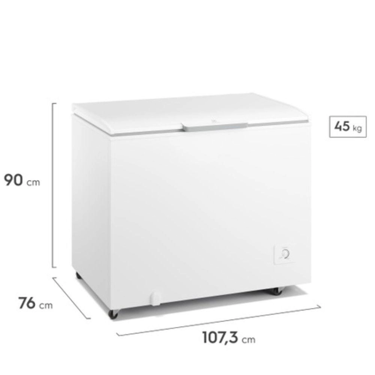 Freezer Electrolux Hi330 Horizontal 314 Lts Branco