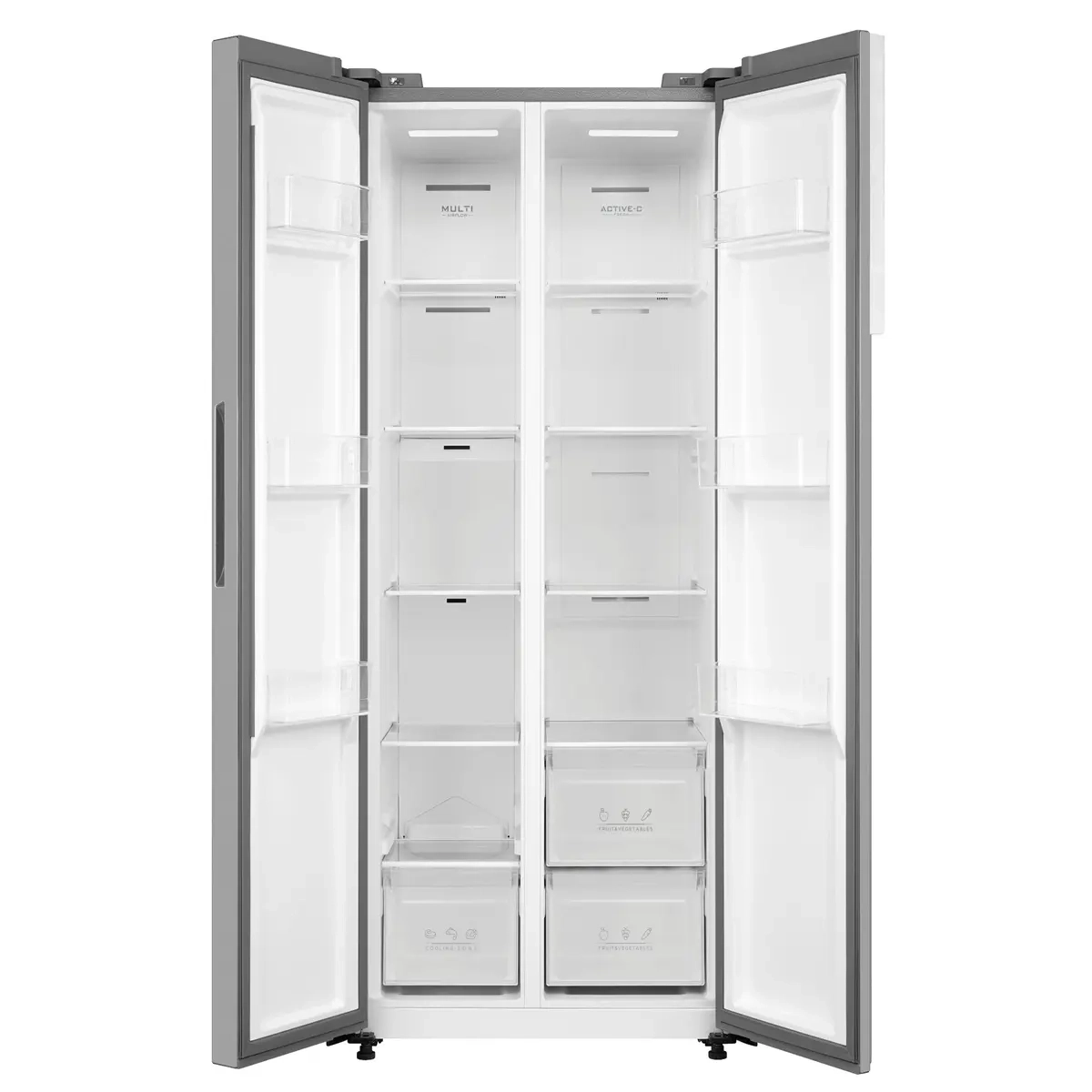 Geladeira Midea Mdrs598 442Lts Prata Frost Free Side