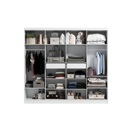 Guarda Roupa Curitibanos Stanley 8Pt 2Gv - Branco