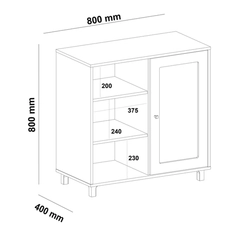 Buffet Artely Charlotte Cinamomooff White 004676