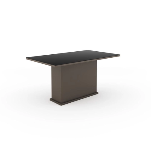 Mesa Cris Moveis  Premium 1.60X0.93 Vidro Temp. Preto