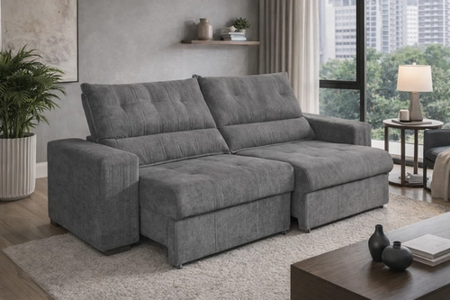 Sofá Berflex Bali 2,30 - Cinza