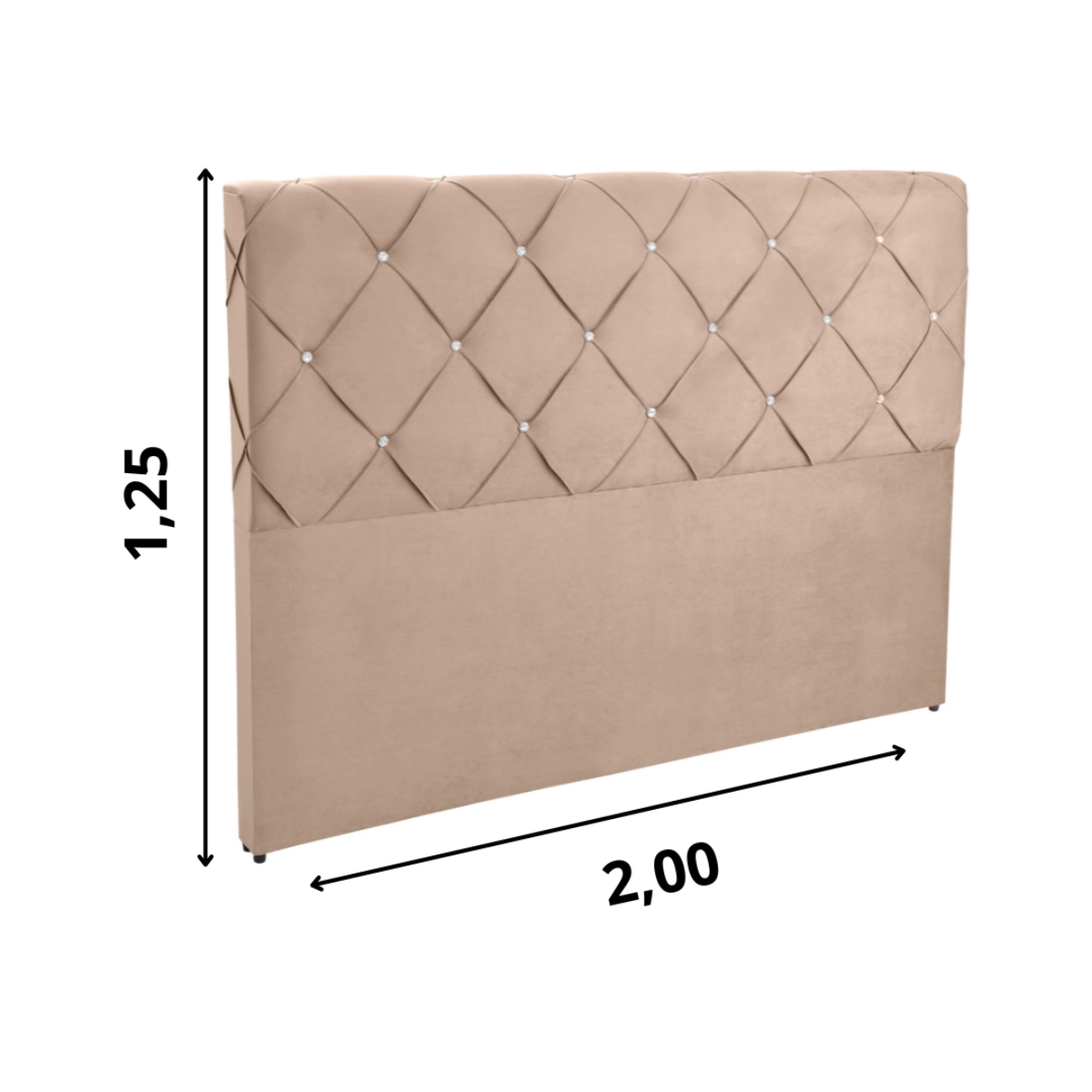 Cabeceira Dsoll New Lady 200 Bege