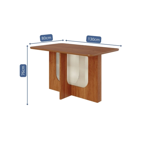 Mesa Cimol Louise 1,30X0,80 Tp Md Cinamomo