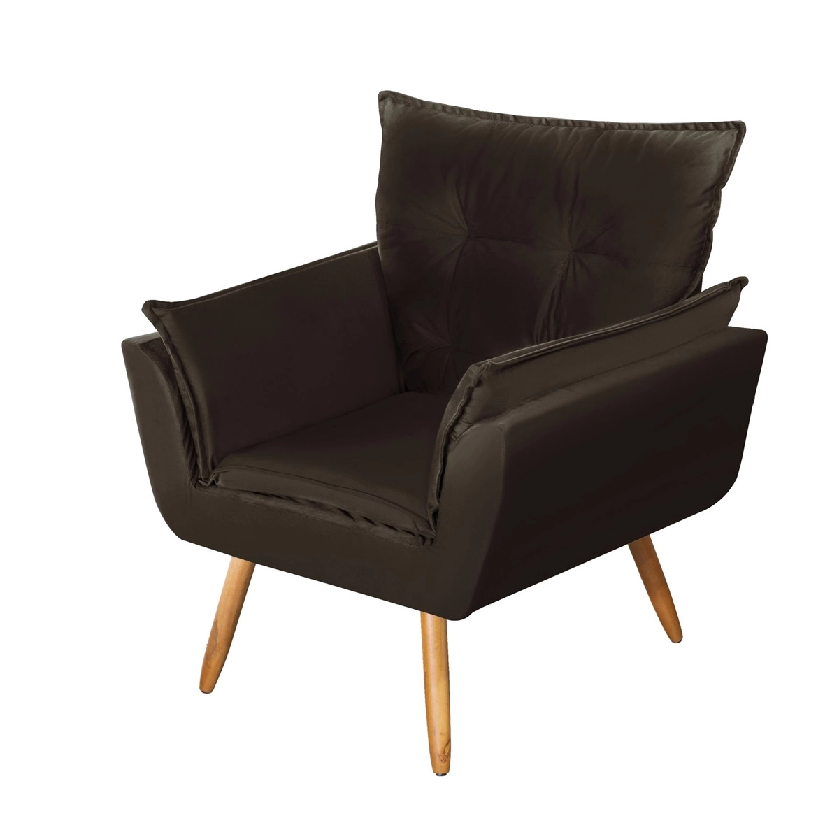 Poltrona Requinte Anna Boucle Marrom