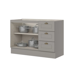 Balcao Henn C353-131 Americana 1,20 Cinza
