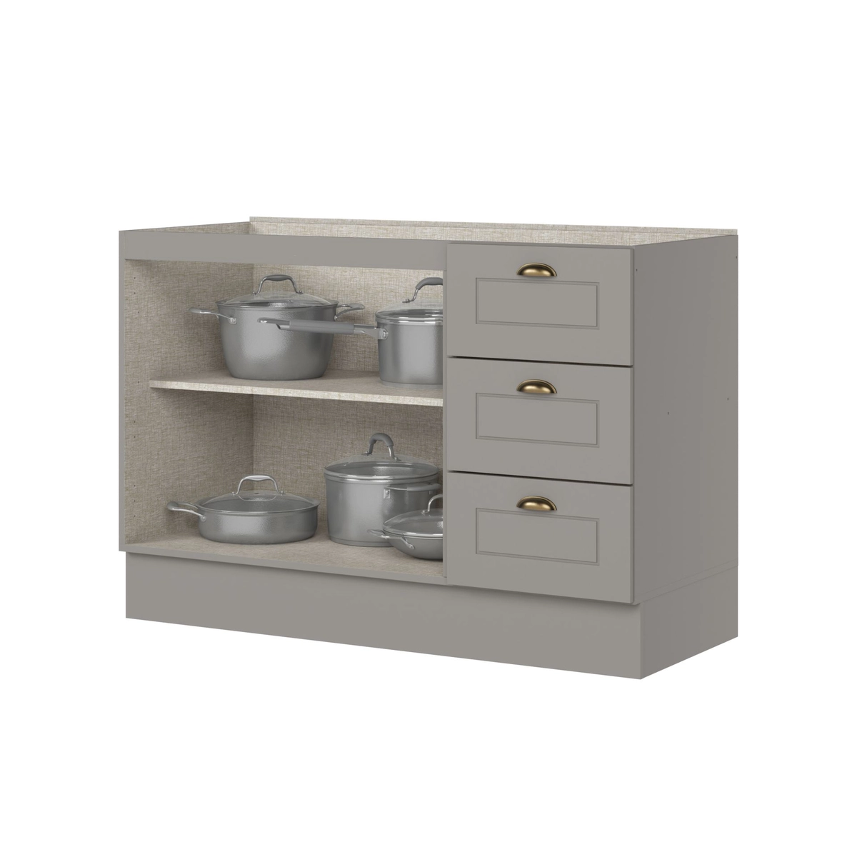 Balcao Henn C353-131 Americana 1,20 Cinza