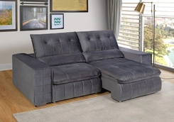 Sofá Berflex Barcelona 2,20 - Cinza