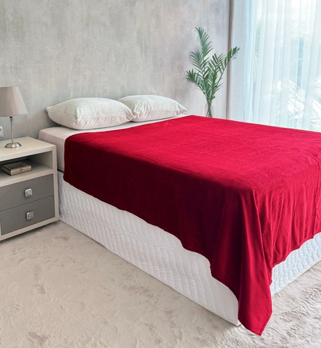 Manta Bella Duo Plush Liso 1,80X2,20M Vm