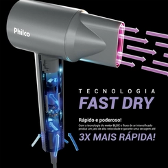 Secador Cabelo Philco Motor Bldc Psc3600 Cz