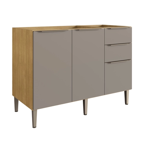 Cozinha Modular Cadorin Laura 4 Peças Freijo Fume