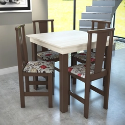 Conjunto de Mesa SA Plus com 4 Cadeiras