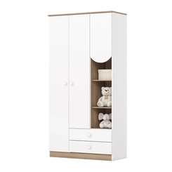 Guarda Roupa Henn Magia 3Pts Branco Jequitiba Hp