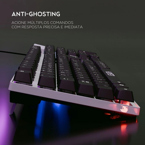 Teclado Gamer Elg Lesath Membrana Rgb Pto