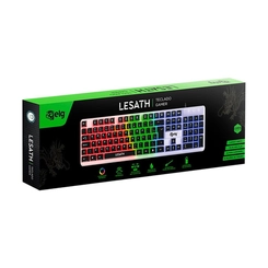 Teclado Gamer Elg Lesath Membrana Rgb Pto