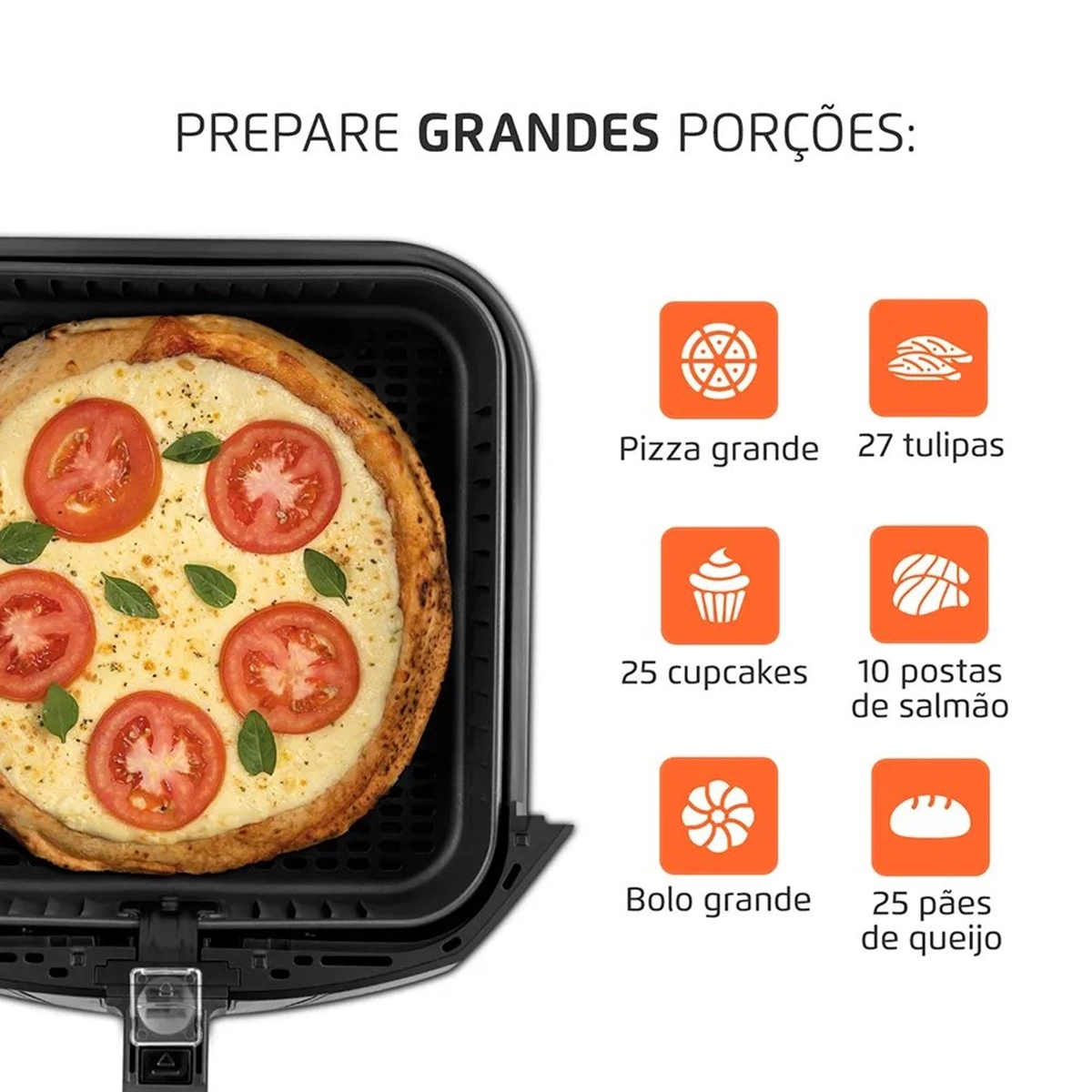 Fritadeira Mondial 8Lts 1900W Afn-80-Bi Pto