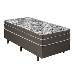 Conjunto Box Solteiro Berflex Maceió 0,88 X 1,88 Cinza