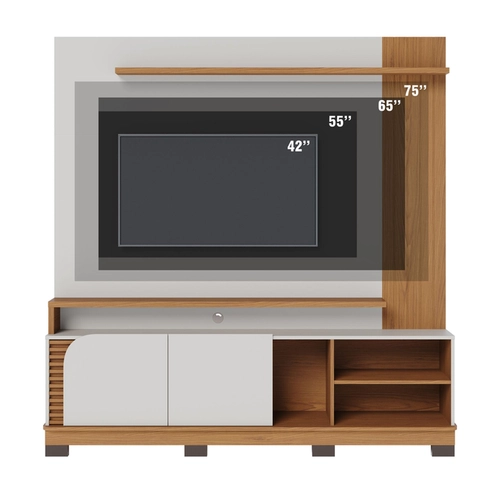 Home Colibri Jurere 182Cm Tv 75 Off White Matte Freijo