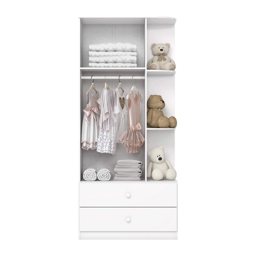 Guarda Roupa Henn Labirinto 02 Portas Branco