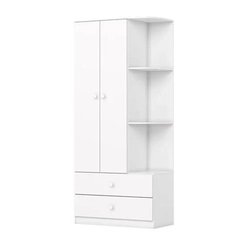 Guarda Roupa Henn Labirinto 02 Portas Branco