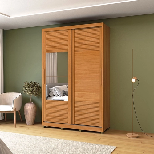 Guarda Roupa Casamia Thales 2 Portas De Correr Cespelho