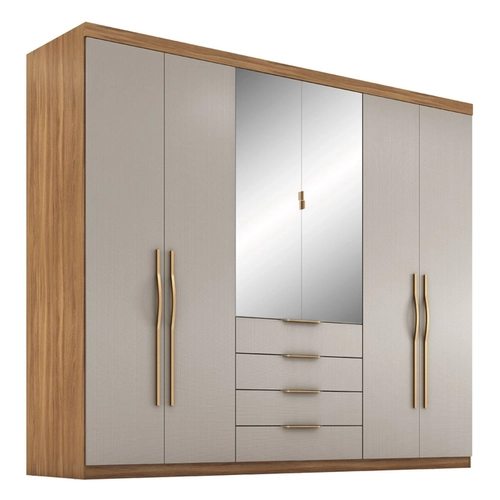 Guarda Roupa Demobile Giardino 6 Portas  Amendolanude