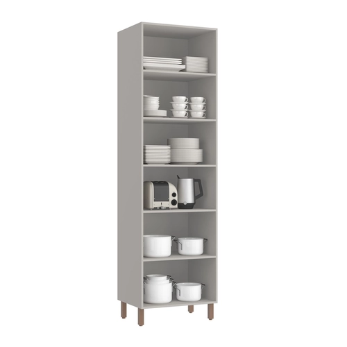 Paneleiro Duplo Casamia Sardenha 70 Cm 4 Portas Vidro Reflecta