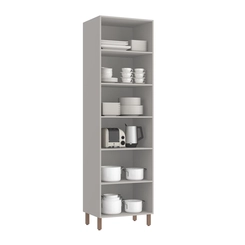 Paneleiro Duplo Casamia Sardenha 70 Cm 4 Portas Vidro Reflecta