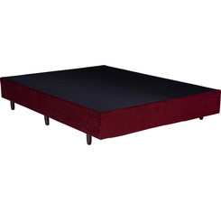 Conjunto Box Berflex Salvador New 1,38 X 1,88 X 0,57 Branco/Vinho