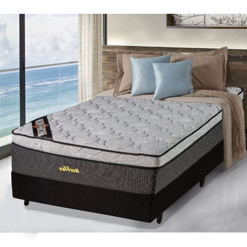 Conjunto Box Berflex Boa Vista 1,93 X 2,03 X 0,61 Cinza