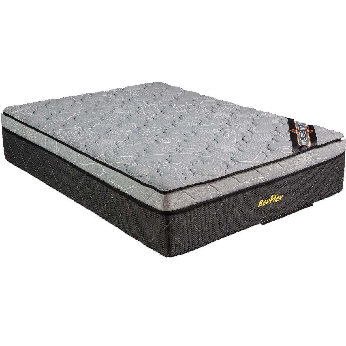 Conjunto Box Berflex Boa Vista 1,93 X 2,03 X 0,61 Cinza - BERFLEX