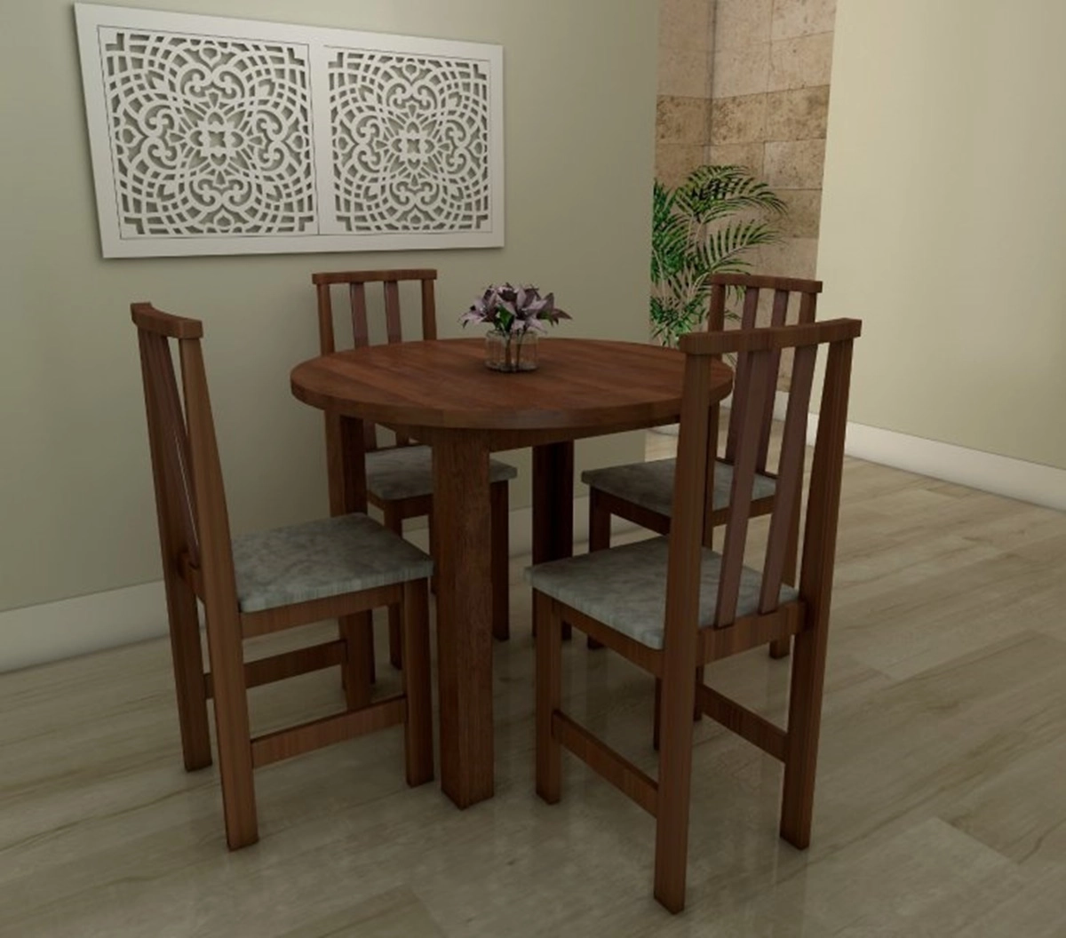 Conjunto Mesa com 4 Cadeiras S&A Moderna 0,90
