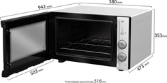 Forno Eletrico Mueller Mfb50F 50L Branco