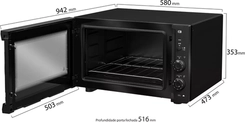 Forno Eletrico Mueller Mfb50F 50L Preto