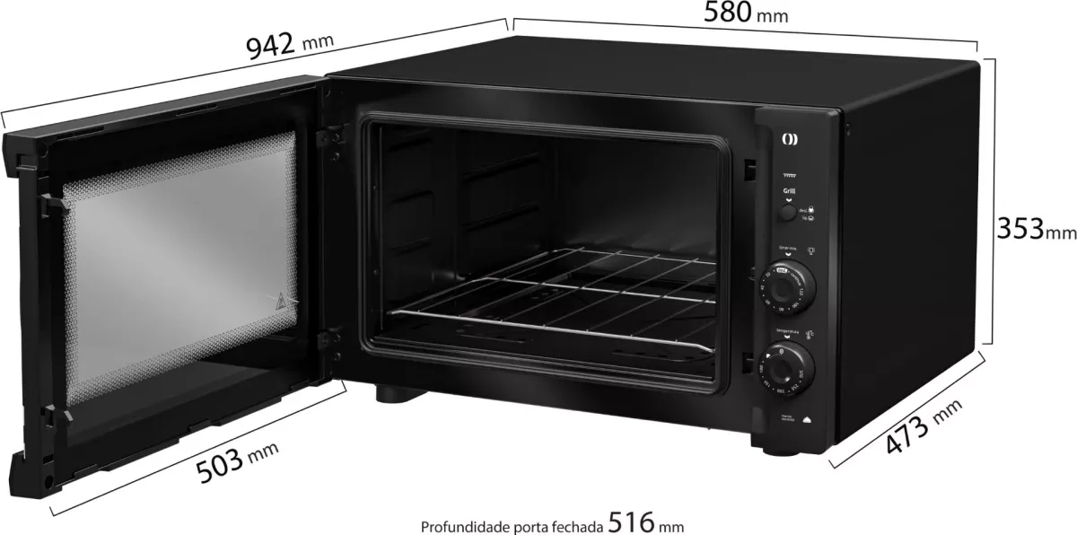 Forno Eletrico Mueller Mfb50F 50L Preto
