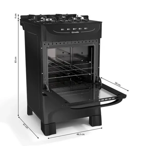 Fogao Mueller 4B Mfv4Bb Preto