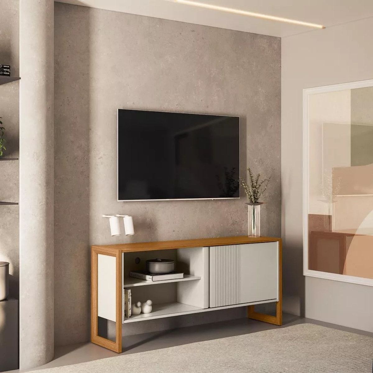 Rack Linea Gold 1.40 Natureoff White