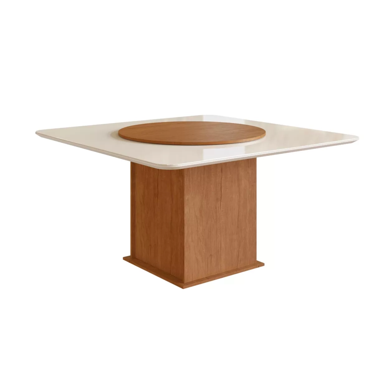 Mesa Zamarchi 130 X 130 Cm Cto Moeda Tpo Vdo Canelaoff White 222926_